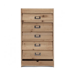 Jill Solid Fir Wood 6 Drawers Chest