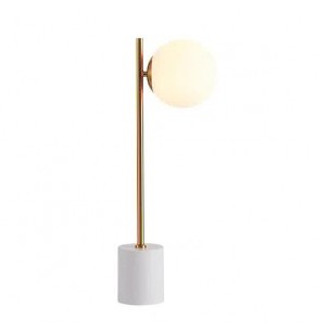 JM20 Modern Signature Holloway Marble Base Table Lamp (Single Bulb)