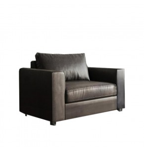 Kagan Leather Feather Down Armchair