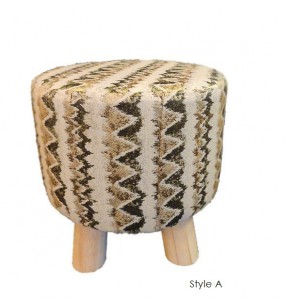 Kalana Pattern Round Stool