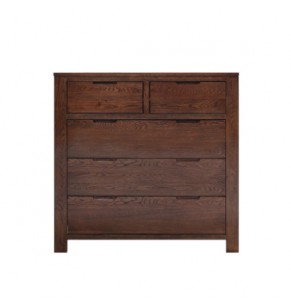 Kanata Solid Oak Wood 5 Drawers Storage Sideboard