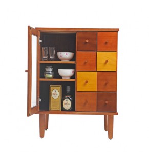 Katania Multicolor Solid Paulownia Wood Sideboard