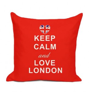 Keep Calm and Love London Cushion