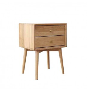 Lambert Solid Oak Wood Bedside Table & Night Stand