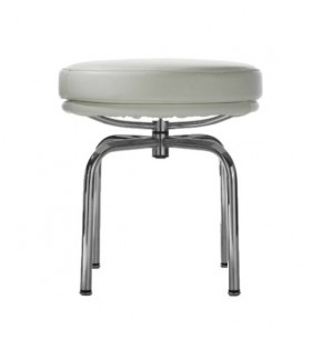 Le Corbusier LC8 Style Swivel Stool / Ottoman