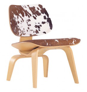 Charles Eames LCW Style Chair in Ponyhide