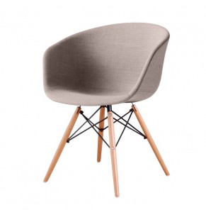 Leona Dining Armchair - Full Fabric Dining Chair