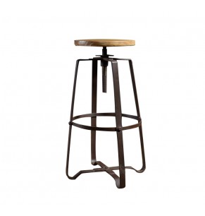 Loft Style Industrial Adjustable Bar Stool