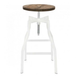 Loft Style Industrial Adjustable Low Bar Stool