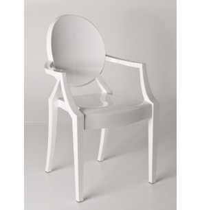 Louis Ghost style Armchair - Stackable