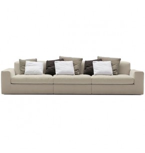 Lucca Fabric Feather Down Sofa - 3 seater