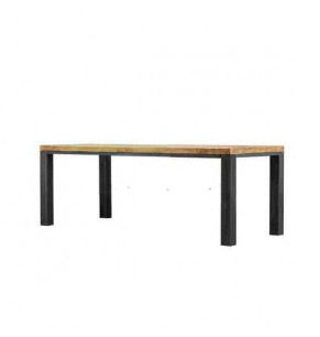 Metztli Industrial Style Solid Wood Coffee Table