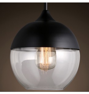 Morano Country Style Glass Ball Pendant Light