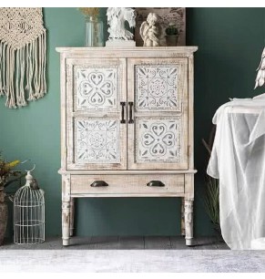 Morocco Vintage Style 2 Doors Accent Cabinet / Sideboard