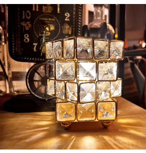 Mystical Himalayan Style Square Table Lamp