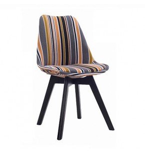 Navarro Full Fabric Dining Chair - Strips Pattern