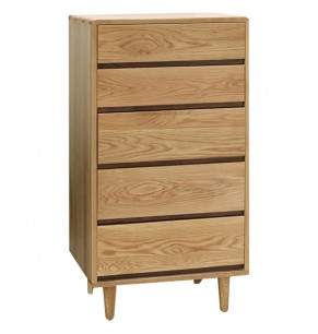 Gazillio 5 Drawers Solid Oak Wooden Chest