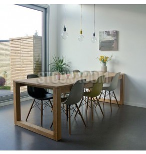 Oliva Solid Oak Wood Dining Table