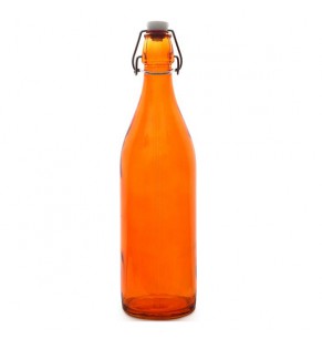 Orange Glass Bottle
