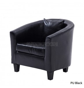 Panika Style Barrel Chair Tub Club Armrest Faux Leather/ Fabric