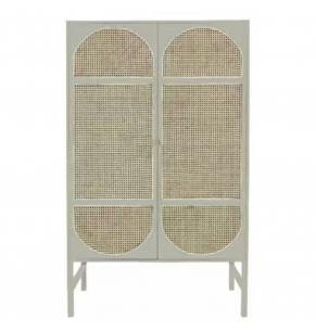 Chloe Contemporary Woven Cane Wardrobe