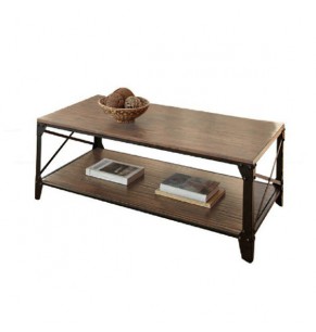 Rafael Rectangle Modern Industrial Coffee Table 