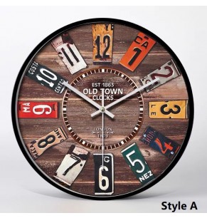 Retro French Country style Vintage Wall Clock