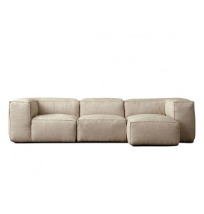 Romano Fabric Feather Down Sofa - L Shape / Sectional Sofa