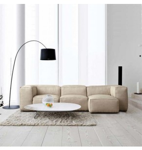 Romano Leather Feather Down Sofa - L Shape / Sectional Sofa