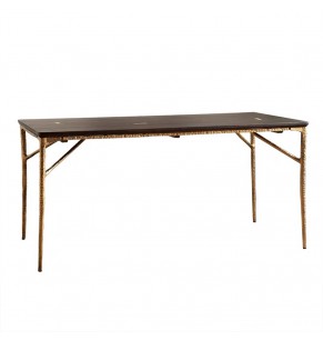 Nicolás Rustic Style Industrial Dining Table