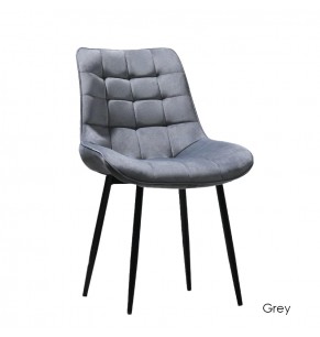 Ruta Velvet Dining Chair With Metal Legs