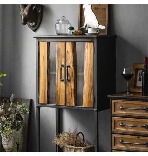 Sangrur Vintage Rustic Industrial Style Bookshelf / Cabinet / Sideboard by Stockroom