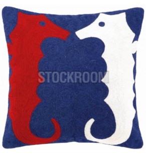 Ocean Seahorse Decorative Cushion