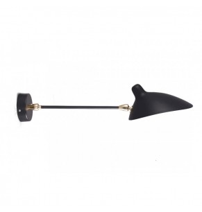 Serge Mouille Style Straight Arm Sconce Wall Lamp