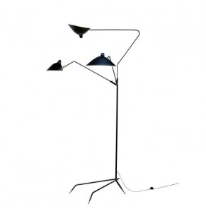 Serge Mouille Style 3 Arms Rotating Floor Lamp