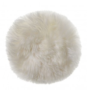 Sheepskin Round Chair Seat Pad