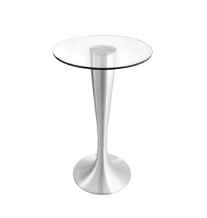 Silvio Round Glass Bar Table