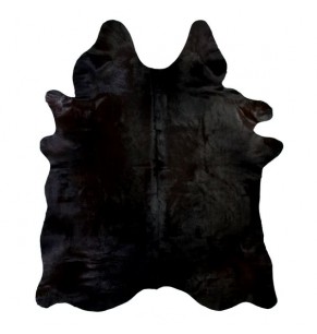 STOCKROOM Black Natural Cowhide Rug