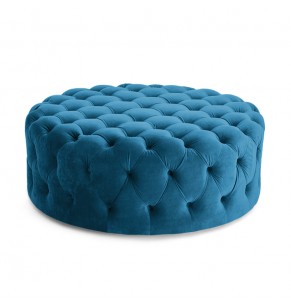 STOCKROOM Chesterfield Sofa Round Ottoman / Pouf