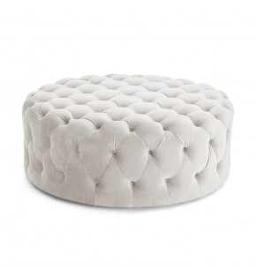 STOCKROOM Chesterfield Sofa Round Ottoman / Pouf