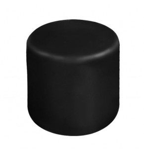 Stockroom Mini Cake Leather Ottoman - Round