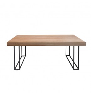 Tadeo Solid Wood Industrial Style Table