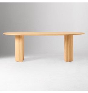 Tanner Slim Solid Oak Wood Table