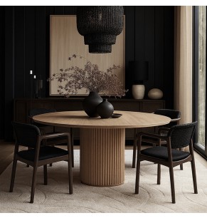 Tanner Solid Wood Round Table