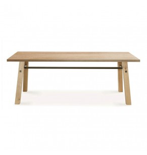 Tasha Solid Wood Industrial Style Table