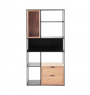 Taylor Solid Wood Loft Style Bookshelf