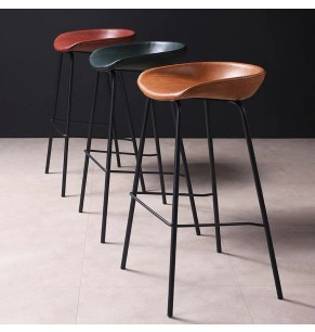 Toledo Industrial Metal Counter Stool with Low Back Upholstered Bar Stool