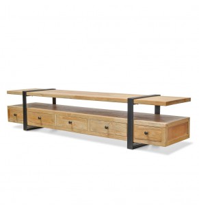 Phoenix Vintage Industrial Style Solid Wood Loft TV Unit / Sideboard