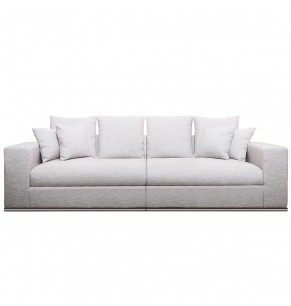 Vella Leather Feather Down Sofa - 3 seater