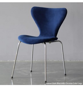 Arne Jacobsen Series 7 Style Upholstered Dining Chair - Stackable Chair 